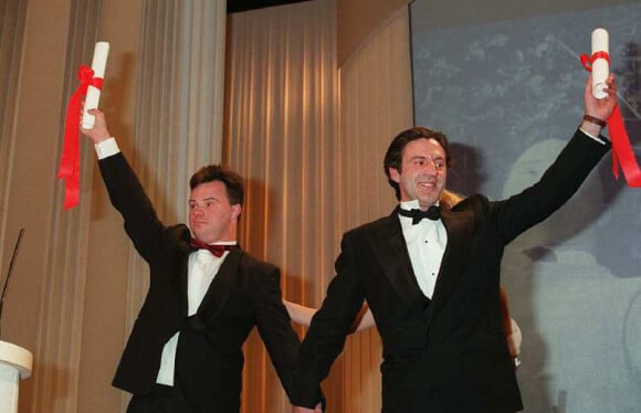 Pascal Duquenne et Daniel Auteuil au festival de Cannes 1996