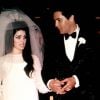 Elvis Presley et Priscilla pour leur mariage à Las Vegas, le 1er mai 1967.