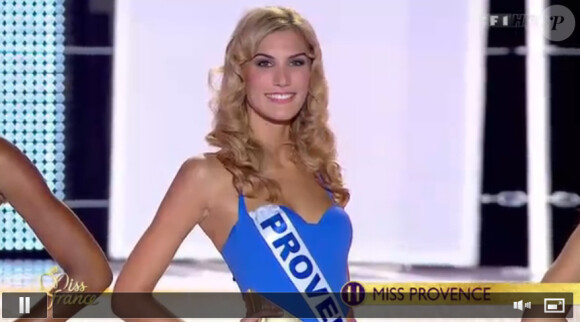 Miss Provence, demi-finaliste, le samedi 3 décembre 2011 à Brest à l'occasion de l'élection de Miss France 2012.
