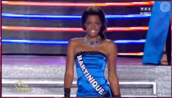Miss Martinique pendant le tableau Gilda, élection Miss France 2012, samedi 3 décembre 2011, sur TF1