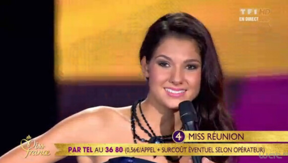 Miss Réunion, demi-finaliste, le samedi 3 décembre 2011 à Brest à l'occasion de l'élection de Miss France 2012.