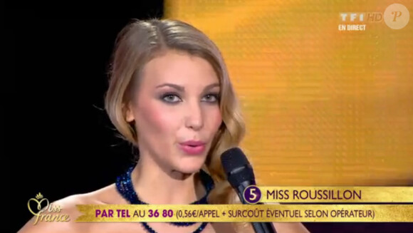 Miss Roussillon, demi-finaliste, le samedi 3 décembre 2011 à Brest à l'occasion de l'élection de Miss France 2012.