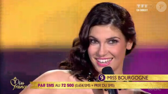 Miss Bourgogne, demi-finaliste, le samedi 3 décembre 2011 à Brest à l'occasion de l'élection de Miss France 2012.