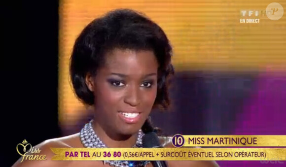Miss Martinique, demi-finaliste, le samedi 3 décembre 2011 à Brest à l'occasion de l'élection de Miss France 2012.