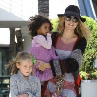 Heidi Klum avec ses 2 princesses Leni et Lou pour une séance shopping craquante