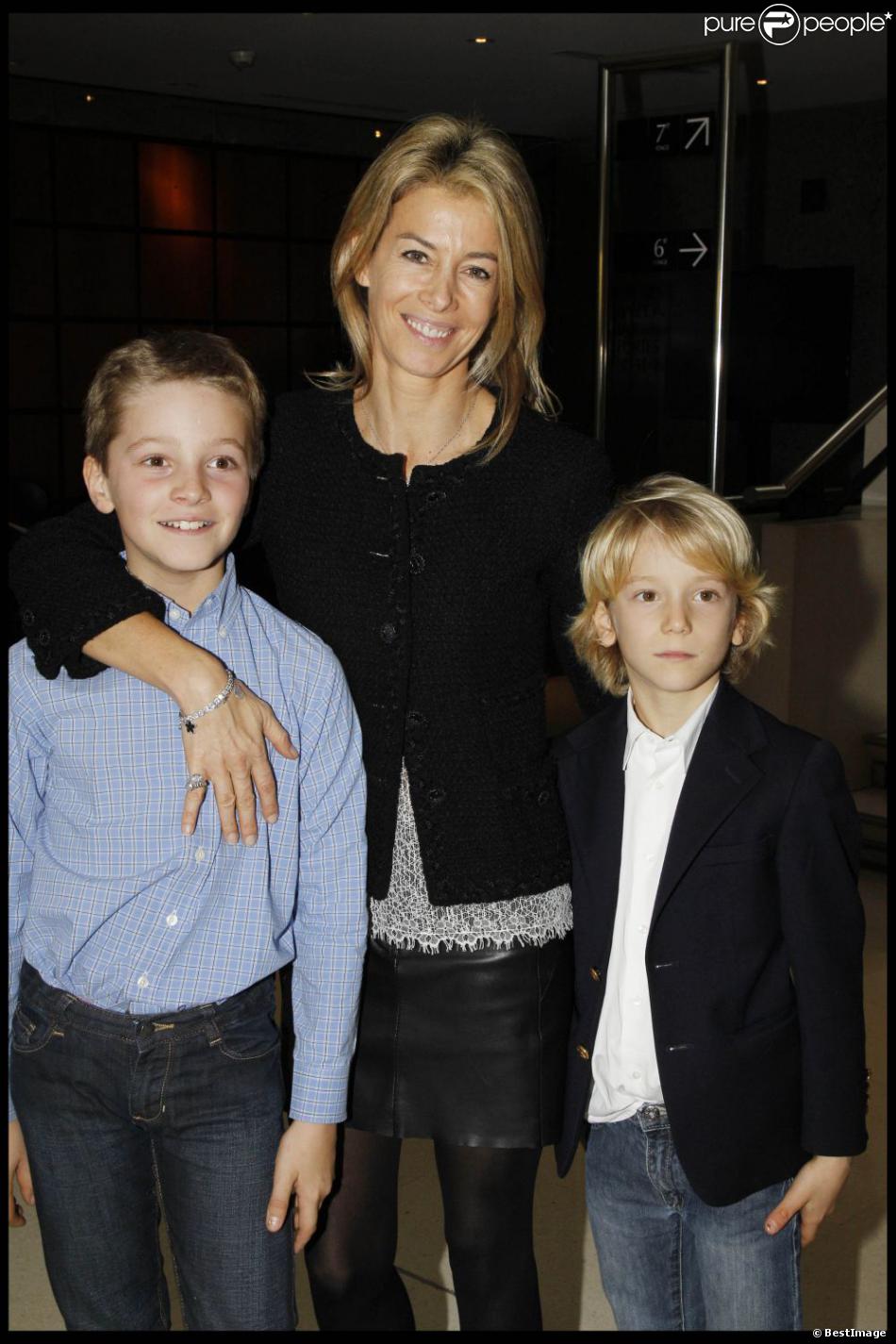 Valerie Hortefeux Avec Ses Fils Edouard Et Maxence Lors De La