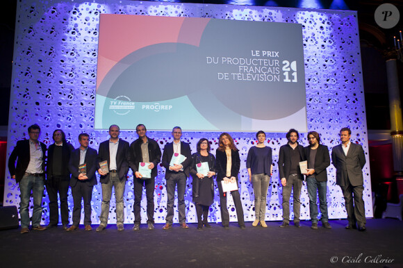 Les lauréats de la soirée 'Prix Du Producteur Français De Télévision' à Paris, le 5 décembre 2011