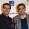 Olivier Nakache et Eric Toledano lors de la cérémonie des Trophées APAJH au Carrousel du Louvre à Paris le lundi 5 décembre 2011