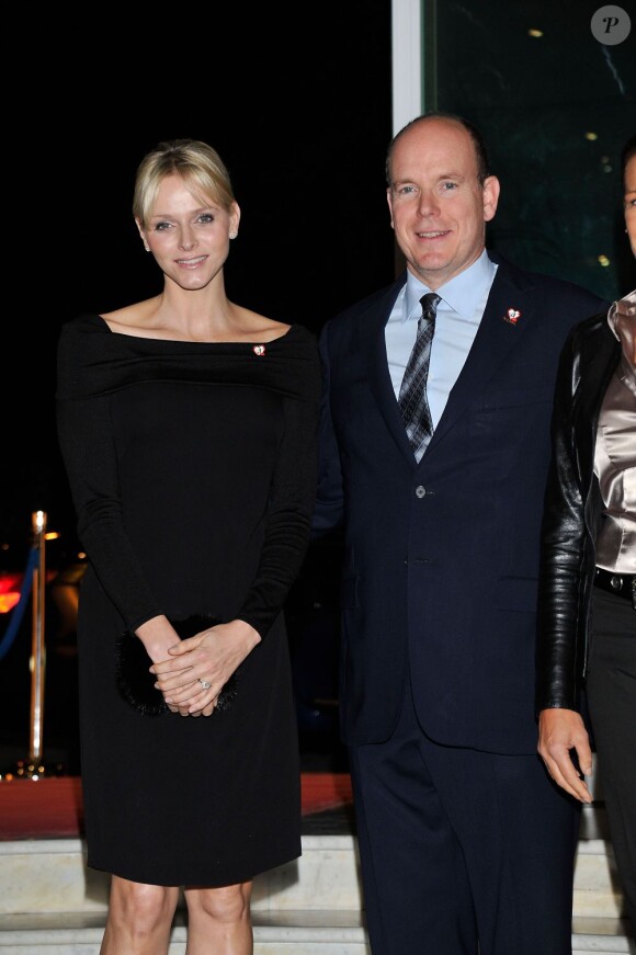 Charlene et Albert de Monaco, en novembre 2011.