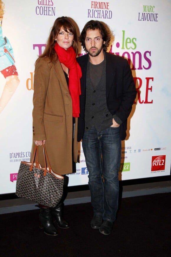 Gwendoline Hamon et Frédéric Diefenthal à l'avant-première des Tribulations d'une caissière, à Paris, le 12 décembre 2011.