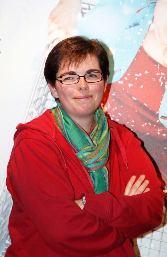 Anna Sam dont le blog et le livre ont inspiré le film, à l'avant-première des Tribulations d'une caissière, à Paris, le 12 décembre 2011.