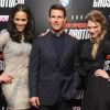 Tom Cruise, Léa Seydoux et Paula Patton à l'avant-première de Mission : Impossible - Protocole Fantôme, à Londres le 13 décembre 2011.