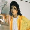 Le portrait de Michael Jackson dans la collection privée d'Elizabeth Taylor, exposée à New York, le 1er décembre 2011.