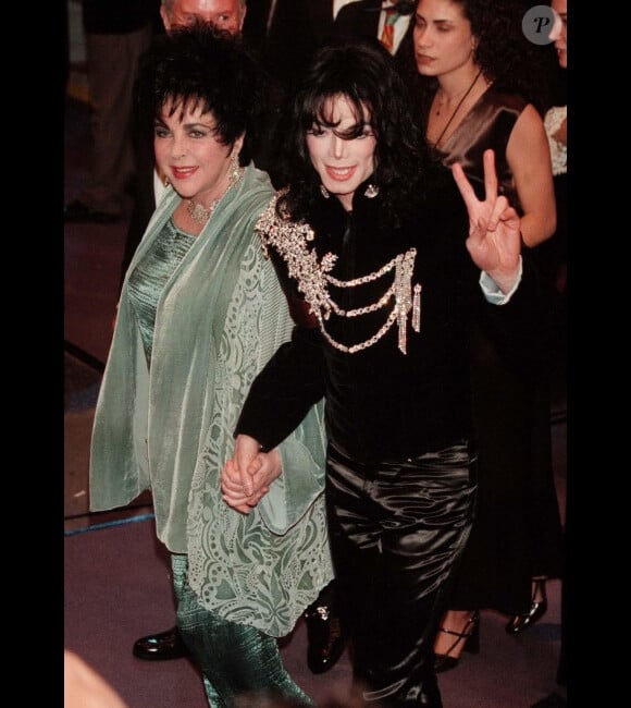 Elizabeth Taylor et Michael Jackson, le 17 février 1997 (archives).