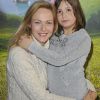 Alexandra Vandernoot et sa fille lors du coup d'envoi des 25 ans du Futuroscope, à Poitiers, le 17 décembre 2011.