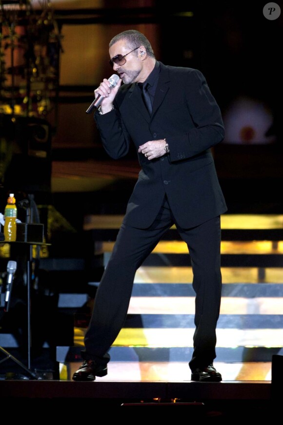 George Michael à Milan pour le Symphonica tour, le 11 novembre 2011.