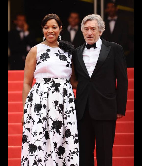 Robert de Niro et sa femme Grace Hightower sur les marches du festival de Cannes en mai 2011