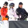 Melanie Griffith, Antonio Banderas et leur fille Stella à Aspen, le 27 décembre 2011.