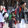 LeAnn Rimes et Eddie Cibrian profitent de leurs vacances à Aspen avec les fils d'Eddie : Mason et Jake le 27 décembre 2011