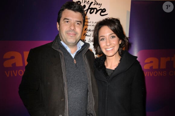 Virginie Guilhaume et son mari Stéphane Gateau en septembre 2009 à Paris