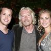 Sir Richard Branson et ses enfants Sam et Holly le 17 avril 2011 à Londres