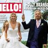 Holly Branson et son père Richard en couverture du magazine Hello !