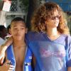 Rihanna s'amuse comme une folle avec son petit frère à la Barbade le 29 janvier 2011