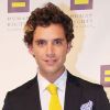 Mika à Washington, portant l'une de ses paires de baskets colorées comme il les aime, le 1 octobre 2011.