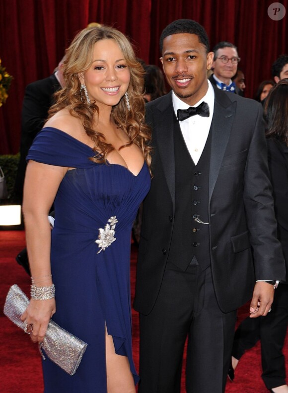 Mariah Carey et son mari Nick Cannon le 7 mars 2010 à Los Angeles
