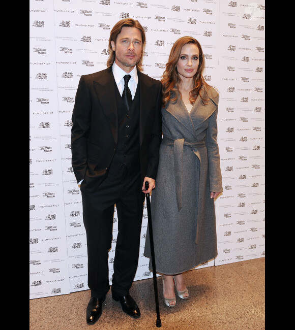 Angelina Jolie et Brad Pitt, le 10 janvier 2012 à Washington.
