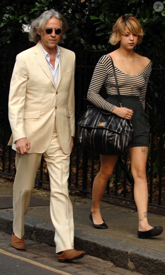 Peaches Geldof et son père Bob Geldof à Londres, le 2 juillet 2009;