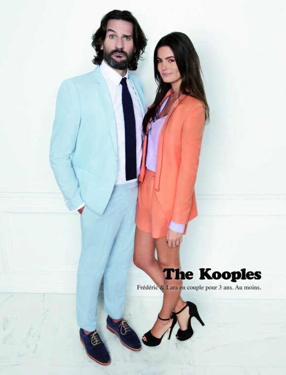 Fédéric Beigbeder et sa compagne Lara dans la campagne printemps-été 2012 de The Kooples