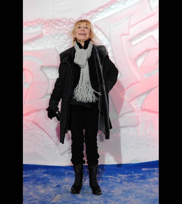 Marie-Anne Chazel lors d'une soirée montagnarde dans un igloo pendant le festival du film de comédie de l'Alpe d'Huez, le 18 janvier 2012