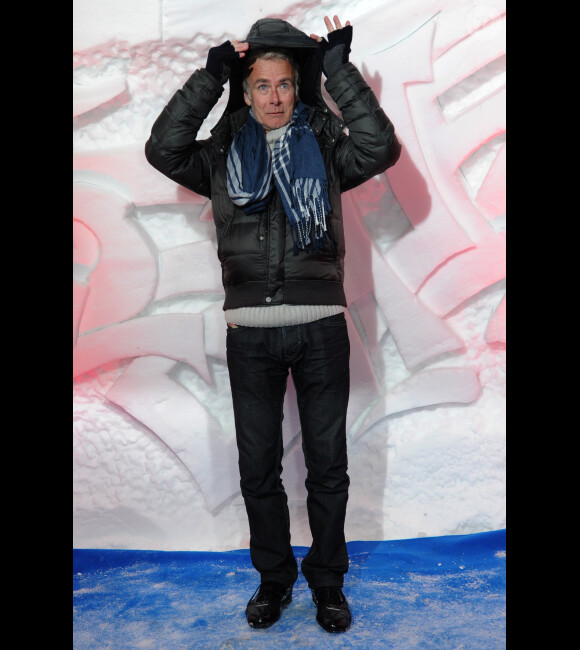 Franck Dubosc lors d'une soirée montagnarde dans un igloo pendant le festival du film de comédie de l'Alpe d'Huez, le 18 janvier 2012