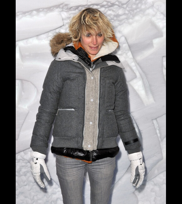 Pauline Lefèvre lors d'une soirée montagnarde dans un igloo pendant le festival du film de comédie de l'Alpe d'Huez, le 18 janvier 2012