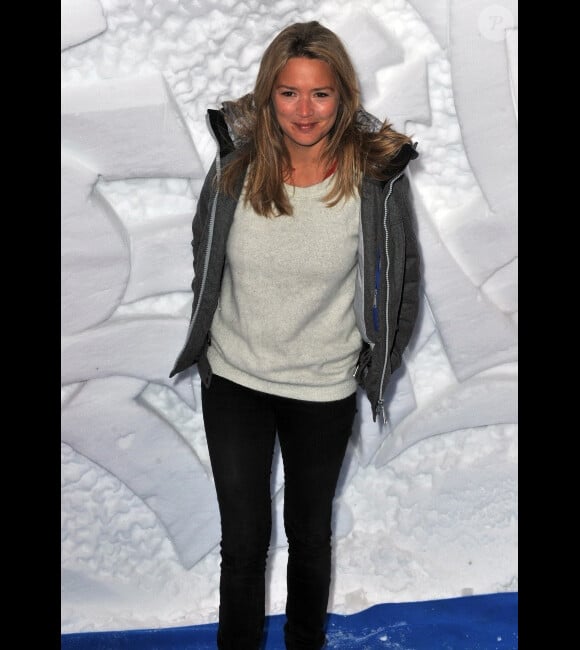 Virginie Efira lors d'une soirée montagnarde dans un igloo pendant le festival du film de comédie de l'Alpe d'Huez, le 18 janvier 2012