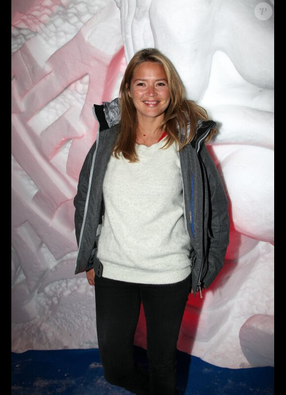 Virginie Efira lors d'une soirée montagnarde dans un igloo pendant le festival du film de comédie de l'Alpe d'Huez, le 18 janvier 2012