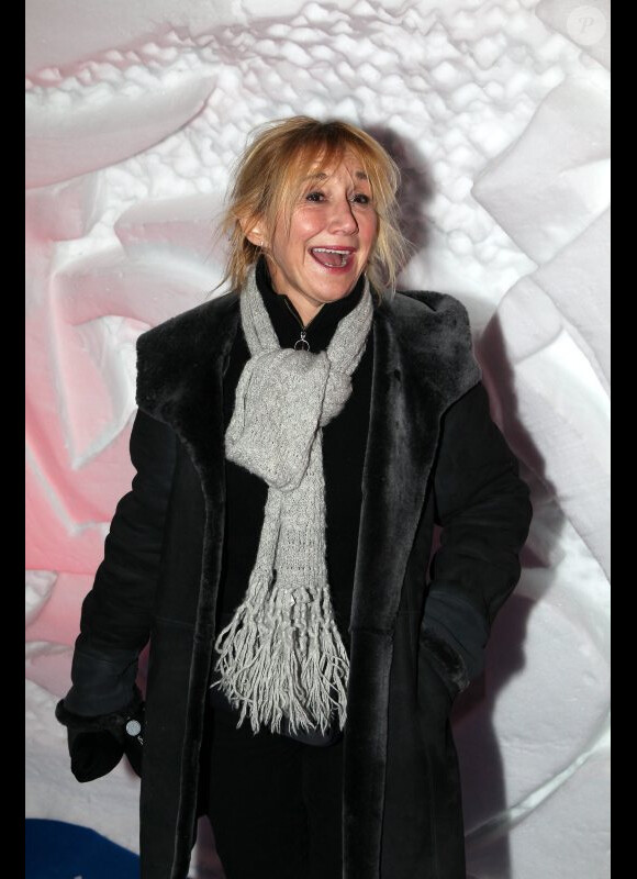 Marie-Anne Chazel lors d'une soirée montagnarde dans un igloo pendant le festival du film de comédie de l'Alpe d'Huez, le 18 janvier 2012