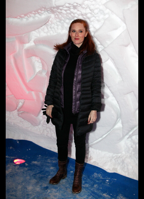 Audrey Fleurot lors d'une soirée montagnarde dans un igloo pendant le festival du film de comédie de l'Alpe d'Huez, le 18 janvier 2012