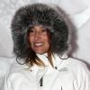 Vanessa Demouy lors d'une soirée montagnarde dans un igloo pendant le festival du film de comédie de l'Alpe d'Huez, le 18 janvier 2012
