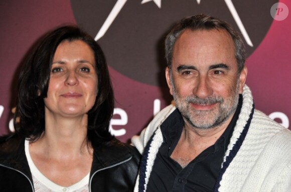 Antoine et Pascale Duléry lors du 15e Festival du film de comédie de l'Alpe d'Huez le 20 janvier 2012