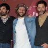 Douglas Attal, Romain Levy et Manu Payet lors du 15e Festival du film de comédie de l'Alpe d'Huez le 20 janvier 2012