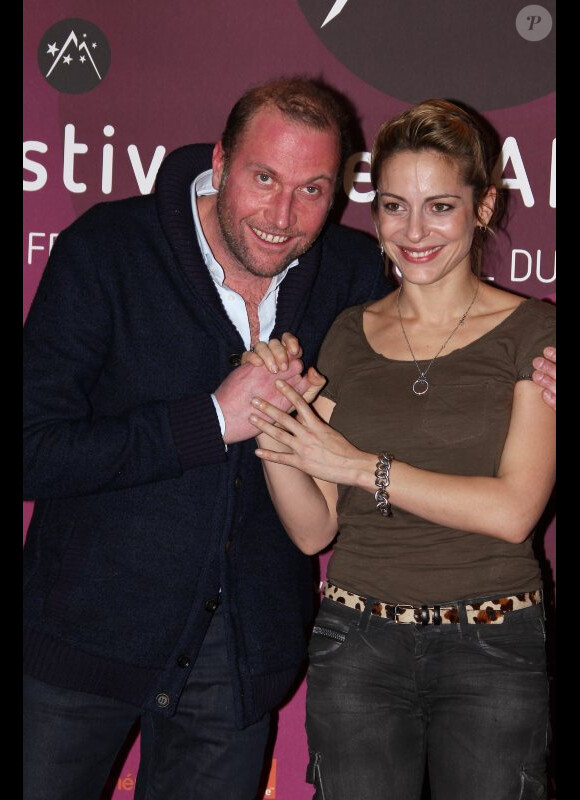 François Damiens et Audrey Dana lors du Festival International du film de comédie de l'Alpe d'Huez le 20 janvier 2012