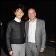 L'acteur Nicholas Wu et le vice-président de Lanvin Thierry Andretta Paris, le 22 janvier 2012.