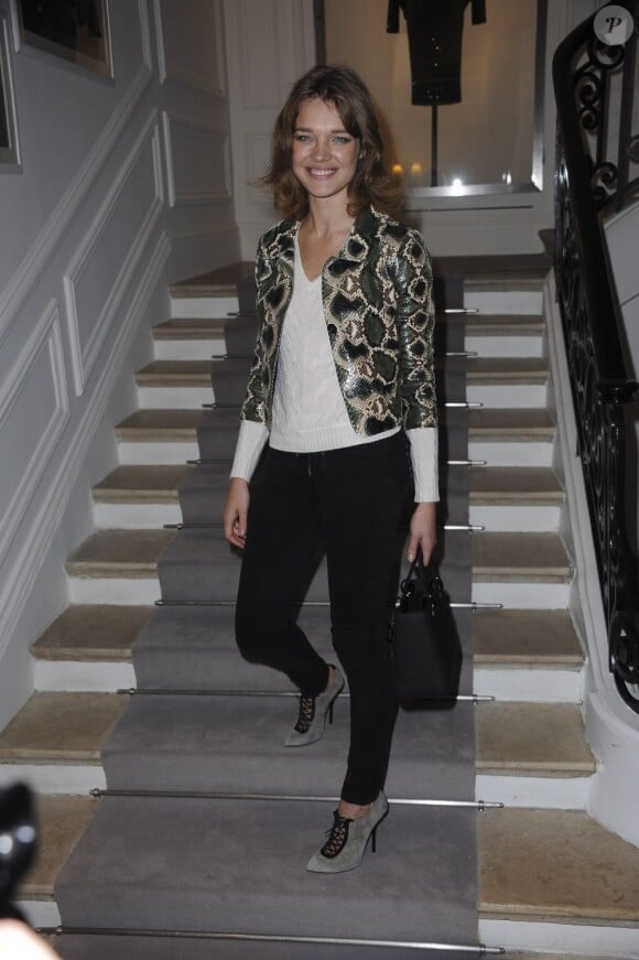 Natalia Vodianova au défilé Dior Haute Couture à Paris le 23 janvier 2012