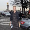 Poppy Delevingne à son arrivée au Défile Chanel Haute Couture à Paris le 24 janvier 2012