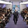 Karl Lagerfeld à son défilé Haute Couture à Paris le 24 janvier 2012