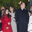  La princesse Caroline et sa fille la princesse Alexandra se sont jointes au prince Albert et à la princesse Charlene pour les célébrations de Sainte-Dévote. 
 Au soir du 26 janvier 2012, comme chaque année, le prince Albert II de Monaco et des membres de la famille princière monégasque ont embrasé la barque commémorant la légende de Sainte-Dévote et honorant le lien entre la principauté et sa sainte-patronne. 
