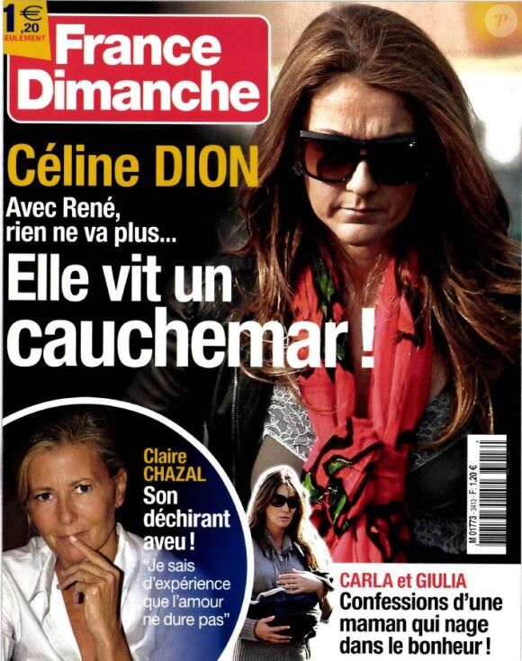 France-Dimanche en kiosques vendredi 27 janvier 2012