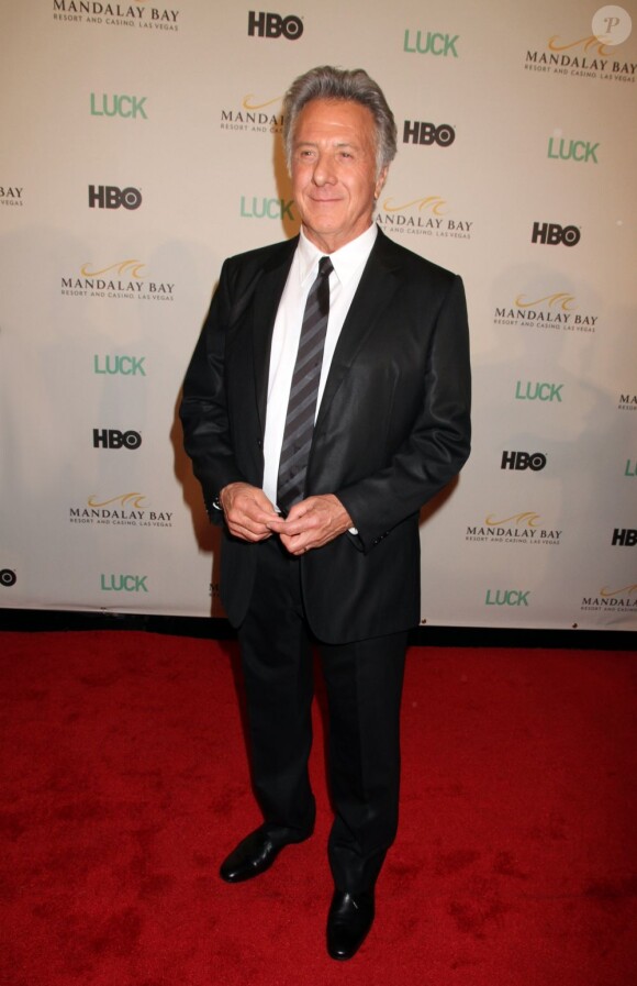Dustin Hoffman lors de l'avant-première de Luck à Las Vegas le 26 janvier 2012